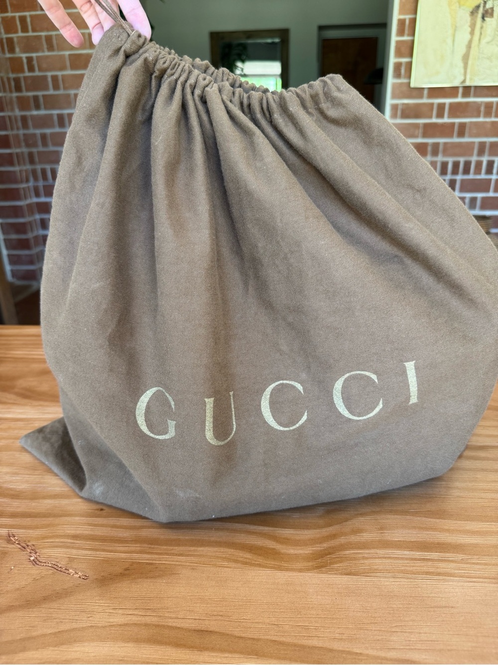 Vintage Gucci Tan GG Supreme Satchel with Red & Green Stripe - Picture 13 of 14